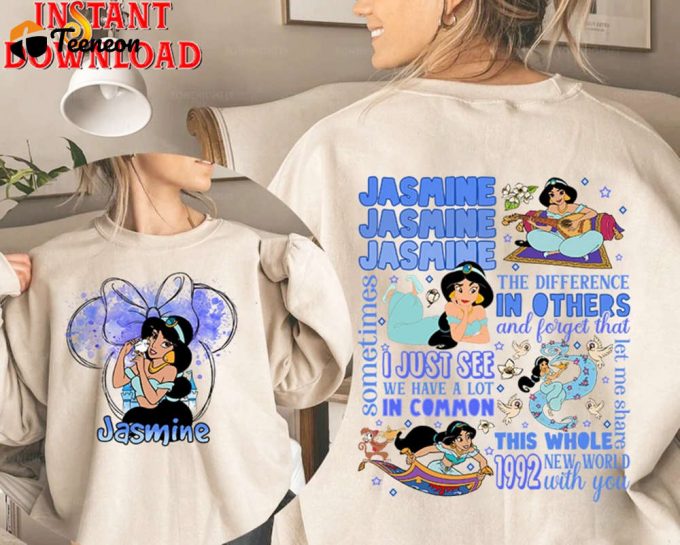 Jasmine Princess Png: Instant Download For Aladdin Movie Jasmine Birthday Girl Trip 2023 Shirt &Amp;Amp; More! 1