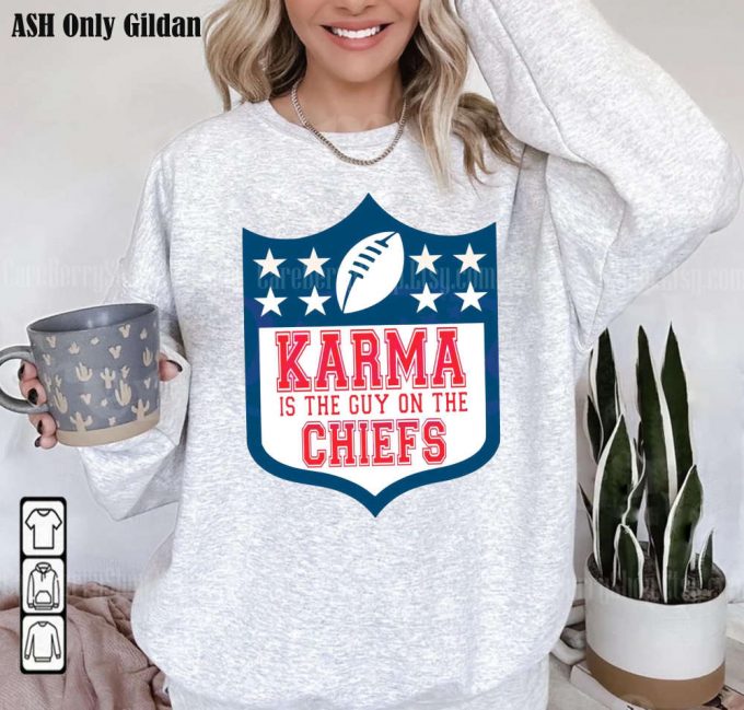 Karma Chiefs Sweatshirt: Travis Kelce Vintage 87 Game Day Shirt 2