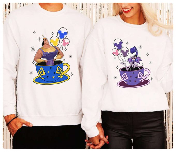 Disneyland Villain Shirt: Kronk And Yzma Couple Emperor S New Groove Kuzco Valentine Couple 2