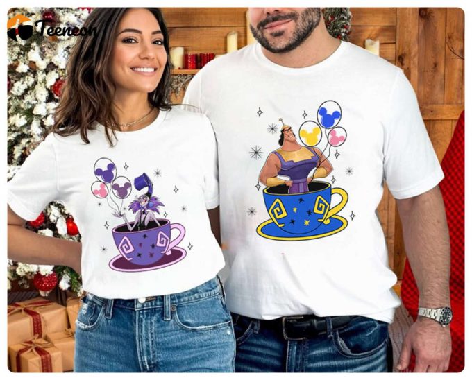 Disneyland Villain Shirt: Kronk And Yzma Couple Emperor S New Groove Kuzco Valentine Couple 1