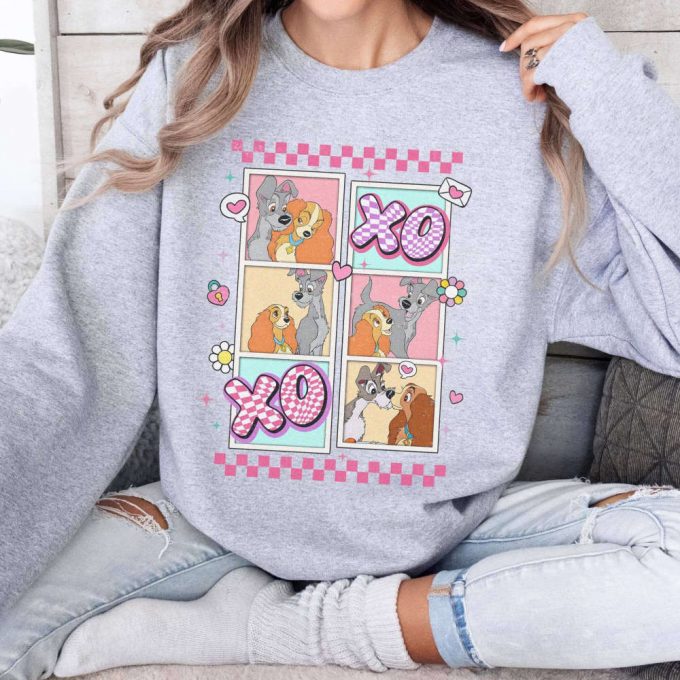 Lady &Amp; Tramp Xoxo Valentine Sweatshirt: Be Mine Retro Tee For Disneyland Couple Shirts 2