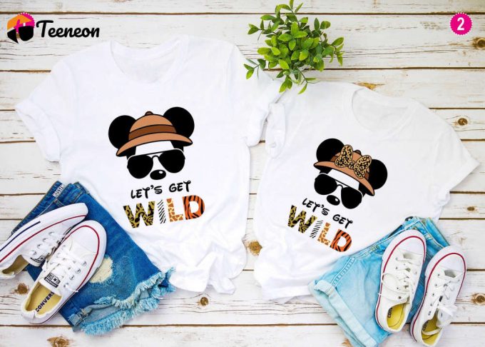 Disney Safari Zoo Shirt: Let S Get Wild With Animal Kingdom! Perfect Family Vacation &Amp;Amp; Disney Trip Shirt 1