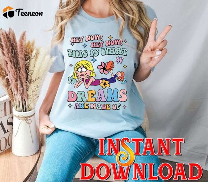 Lizzie Mcguire Png File Dreams Made Of Lizzie Mcguire Instant Downloadco Y2K Sweatshirt 1