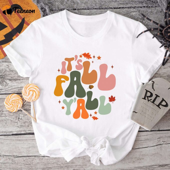 Love Fall Y All Shirt Leopard Print &Amp;Amp; Hello Pumpkin Fall Vibes &Amp;Amp; Peace Love Thanksgiving Family Thanksgiving Shirt 1