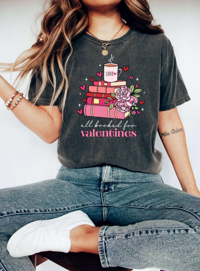 Love Valentines T-Shirt: Book Love Shirt For Teachers Perfect Valentines Day Gift! Bookish Teach Love Inspire School Shirt Ideal Bookworm Gift 2