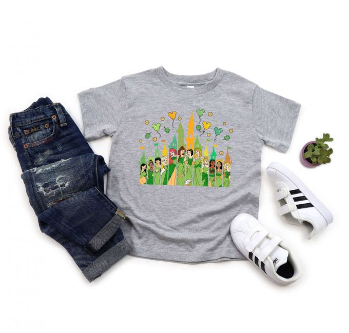 Lucky Princess T-Shirt: Birthday Girl Gift Irish Saint Patrick S Day Shirt With Shamrock Disney Princesses &Amp; Retro Cartoon Tee For A Stylish Look! 2