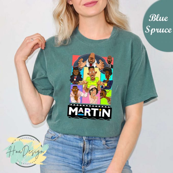 Martin Tv Show Cartoon T-Shirt - Comedic Series Shirt With Martin Payne &Amp; Lawrence - Comfort Colors 3