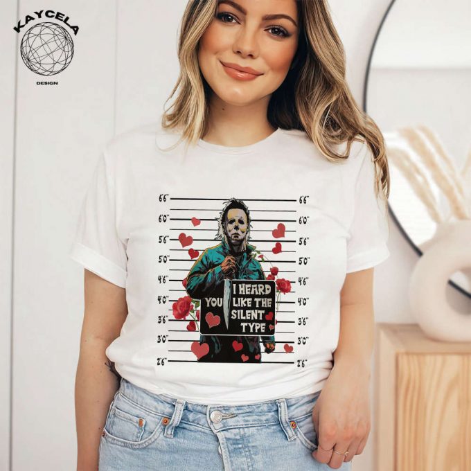 Spook Up Valentine S Day With Michael Myers Horror Shirt! Funny Scary Tshirt For Him Perfect Valentine S Gift Matching Tee To Celebrate Love Buy Now! (157 Characters) 3