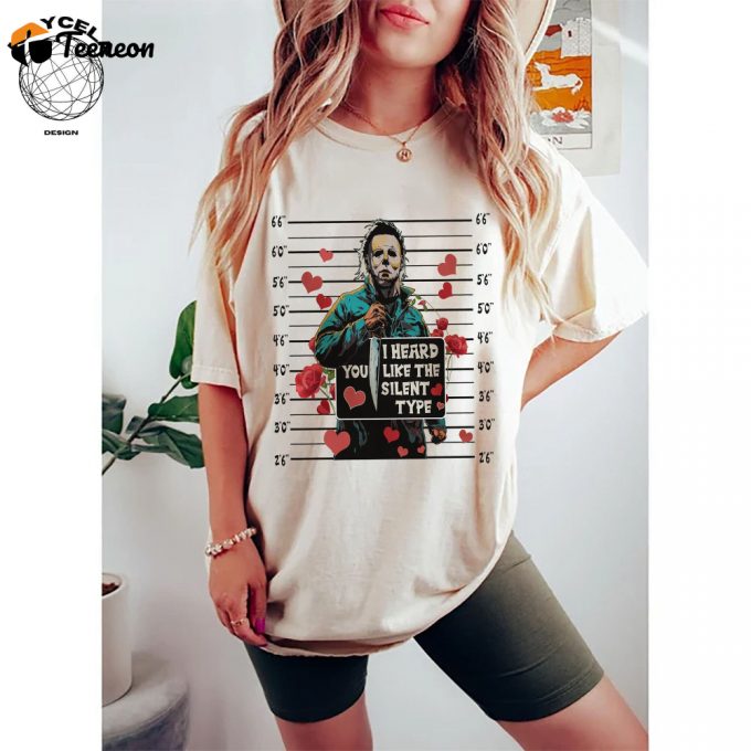 Spook Up Valentine S Day With Michael Myers Horror Shirt! Funny Scary Tshirt For Him Perfect Valentine S Gift Matching Tee To Celebrate Love Buy Now! (157 Characters) 1