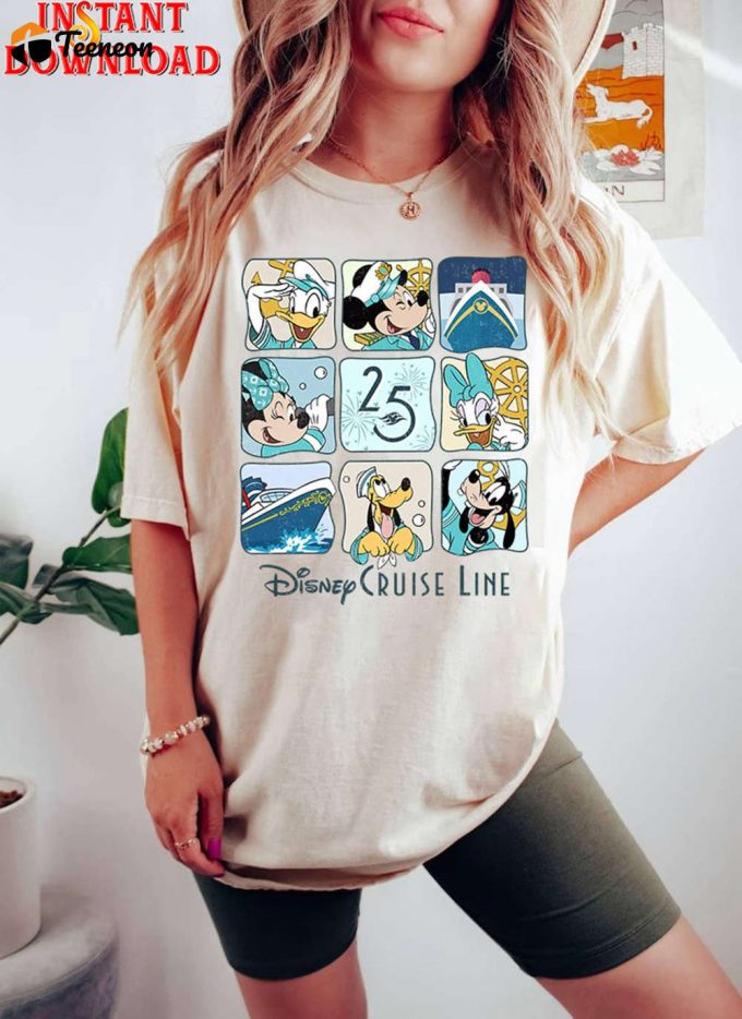 Mickey &Amp;Amp; Friends 25Th Silver Anniversary Shirt Wish Cruise Instant Download 1