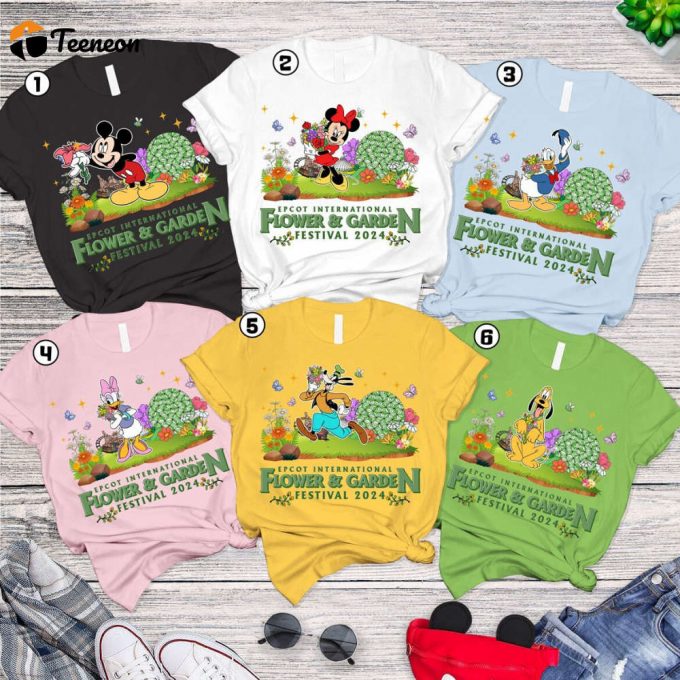 Epcot Festival Princess Flower &Amp;Amp; Garden Shirt - Let Magic Blossom With Mickey &Amp;Amp; Friends 1