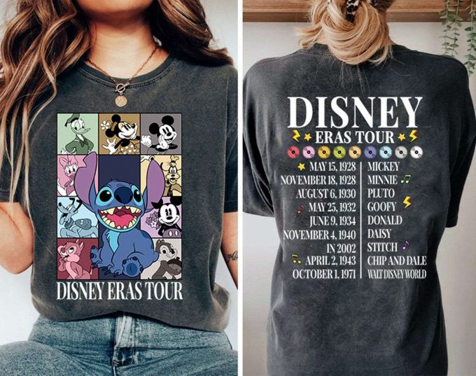 Disneyland Mickey &Amp;Amp; Friends Eras Tour Shirt - Stitch Tee Concert Music 1