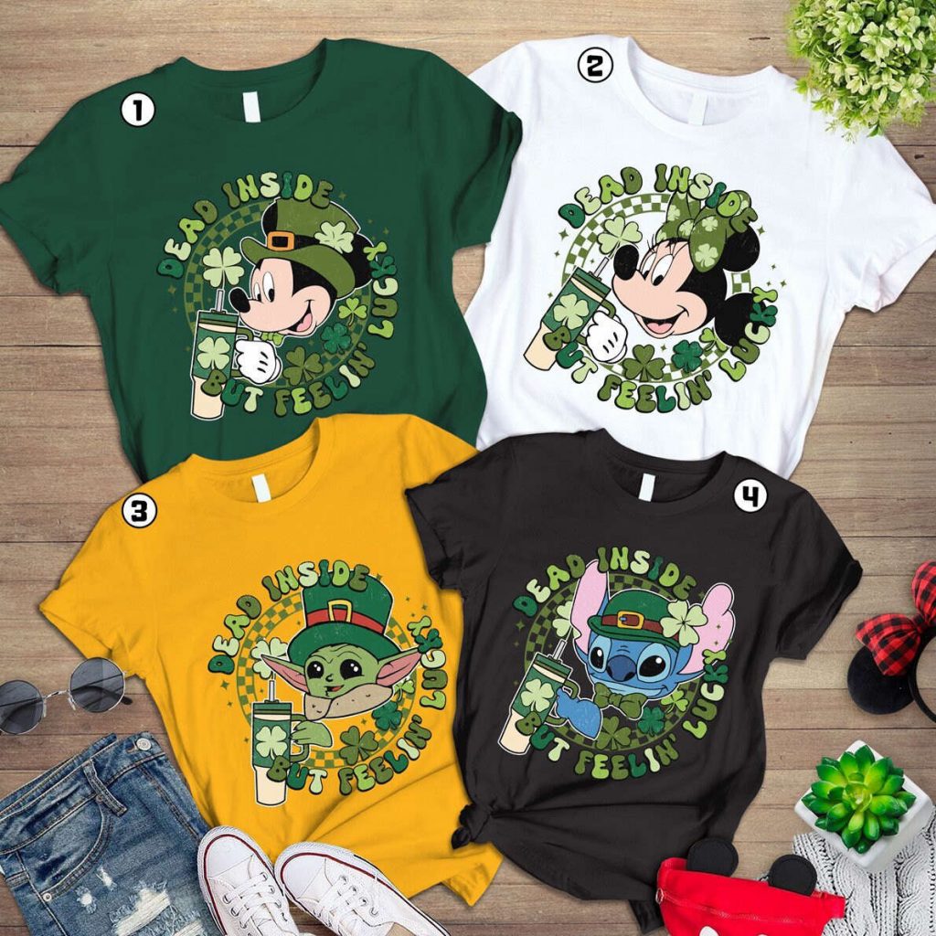 Disney St Patrick S Day Shirt Mickey &Amp; Friends Lucky Era Wdw &Amp; Disneyland Castle Shamrock 2