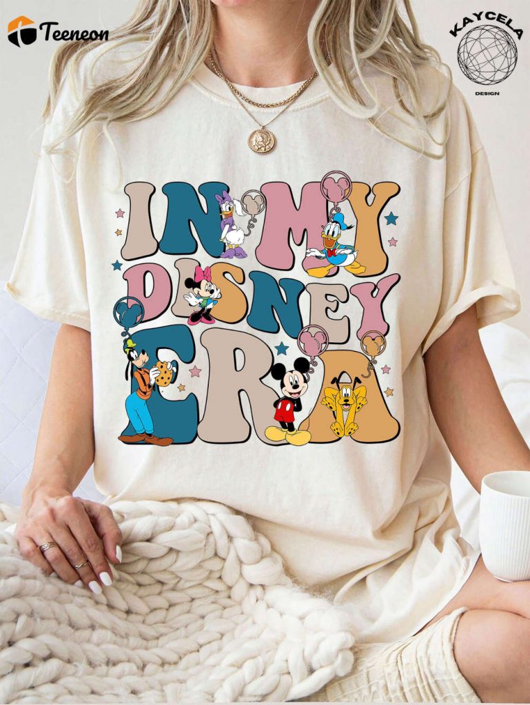 Step Into The Disney Era With Mickey And Friends! Get Comfy In Our Disney Era Comfort Colors Shirt – Perfect For Disneyworld Disney Family Shirts And More! 3