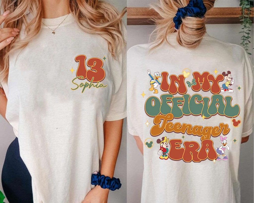 Custom Disneyland Mickey &Amp; Friends Teenager Era Shirt - Perfect 13Th Birthday Gift For Teens 2