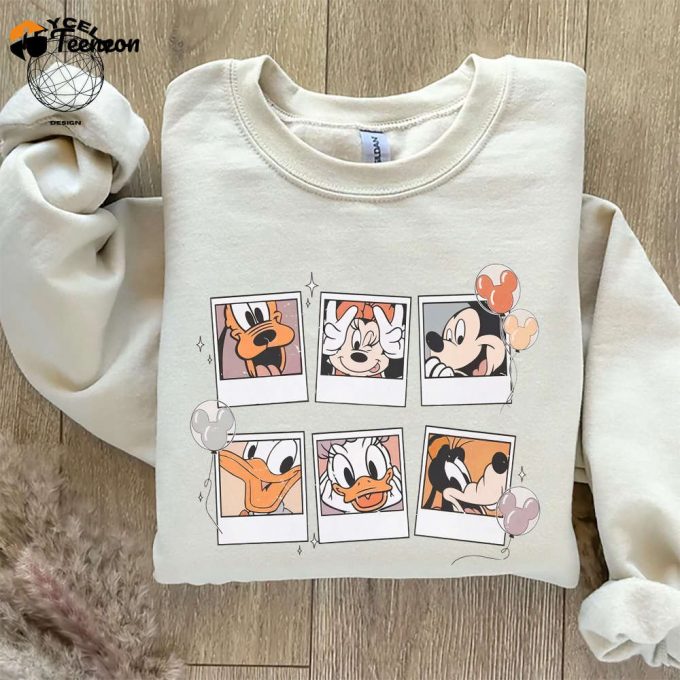 Mickey And Friends Vintage Retro Shirt: Disney Disneyland Disney World - Perfect Matching Family Disney Shirt! 1