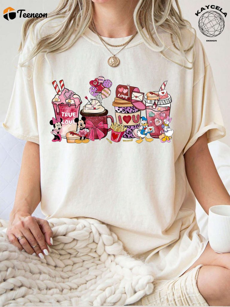 Disney Valentine S Day Shirt: Mickey And Friends Minnie Couple Shirt For Disneyland Family Trip - Celebrate Love With This Adorable Disney Valentine Shirt! 3