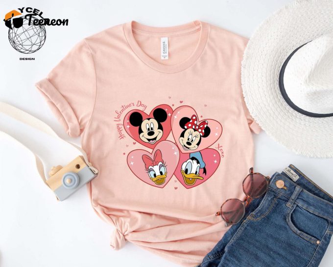 Spread Love With Mickey And Friends: Valentine Shirt &Amp;Amp; Sweatshirt Collection By Disney 1