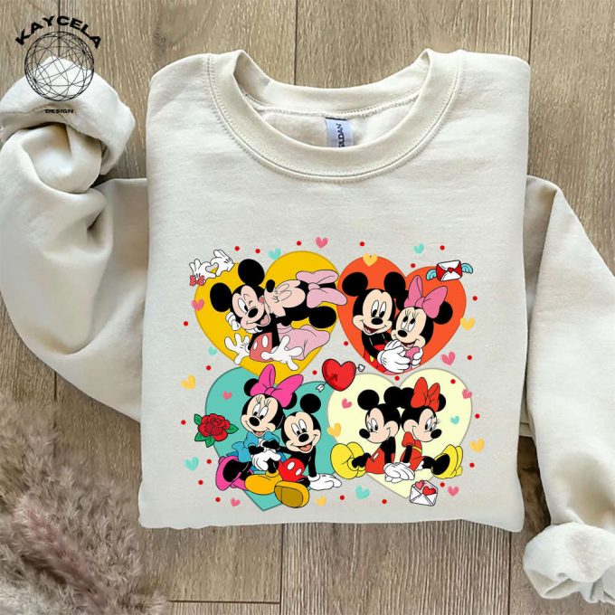 Mickey And Friends Valentine Shirt: Celebrate Valentines Day With Couple Matching Shirts! Featuring Minnie Mouse Mickey Mouse And Disney Valentines – Limited Edition Collection 2