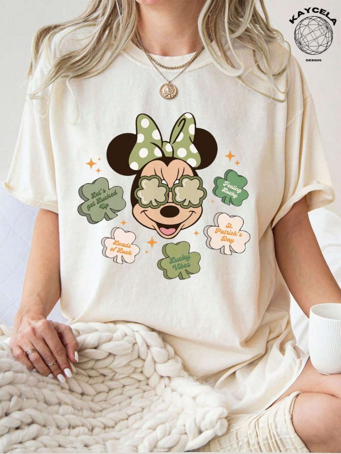 Magical Mickey And Minnie Disney Happy St Patrick S Day Shirt Wdw Disneyland Four Leaf Clover Shamrock Shirt Disney Lucky Tees For Disney Matching Fun! 2