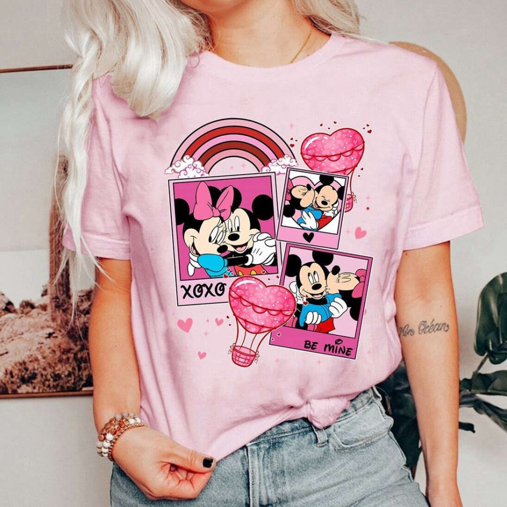 Mickey &Amp; Minnie In Love Tee: Minnie Mouse Valentine Shirt - Perfect Disneytrip Gift 2