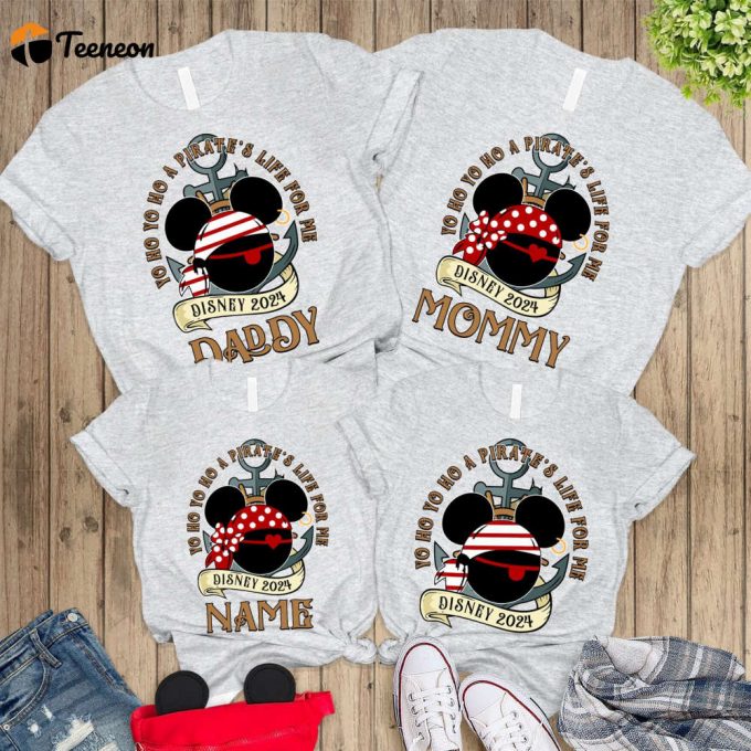 Disneyland Pirates Of Caribbean Shirts Mickey And Minnie Pirate Family A Pirate S Life Cruise Shirt 1