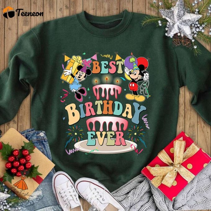 Disneyland Birthday Shirt: Mickey Minnie Wdw Family Gift – Best Birthday Ever Birthday Boy &Amp;Amp; Girl 1