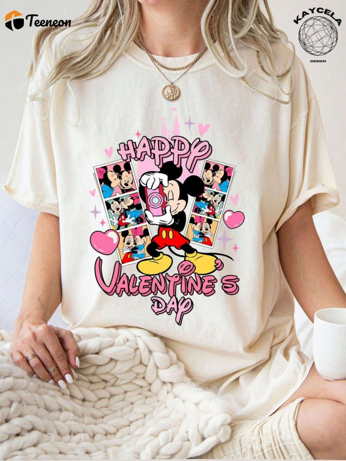 Magical Mickey Minnie Mouse Couple &Amp;Amp; Friends Valentine S Day Shirts For Disney Trip 2024 - Celebrate Disneyland Love With Happy Valentine S Day Merchandise 1