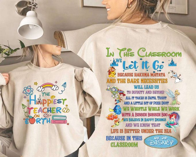 Happiest Teacher On Earth Shirt - Mickey Back To School Gift Teacher Favorite 1