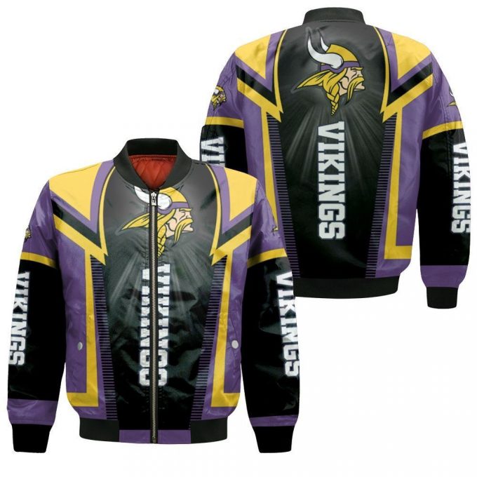 Minnesota Vikings For Fans Bomber Jacket - Gift For Men Women 2