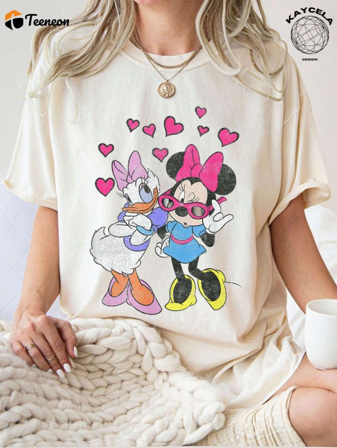 Disney Best Friends Shirt: Minnie And Daisy Tee For Women Cute Disney Family Shirt With Minnie Mouse And Duck Perfect Disney Gift Shirt 1