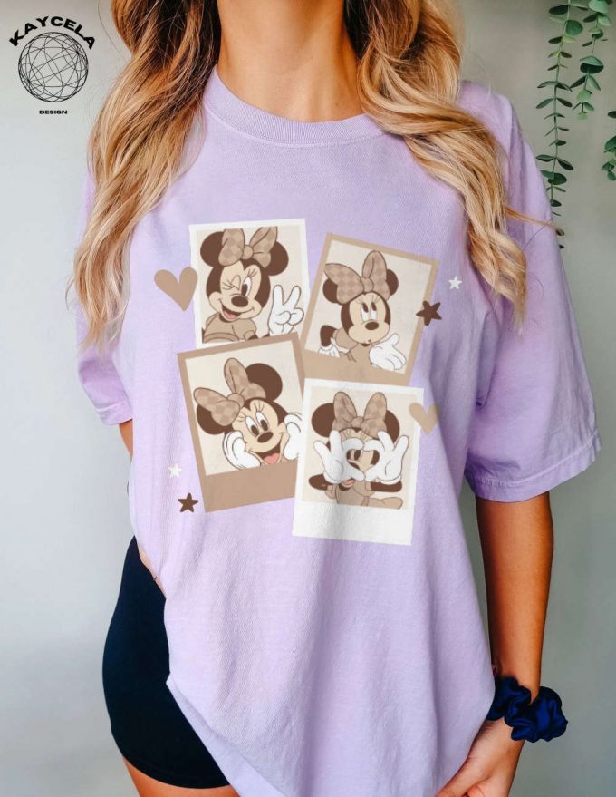 Stylish Minnie Vintage Shirt: Disney Ear Shirt For Women Cute Disney Matching Shirts 2