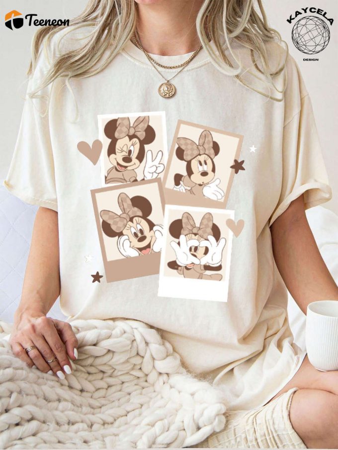 Stylish Minnie Vintage Shirt: Disney Ear Shirt For Women Cute Disney Matching Shirts 1