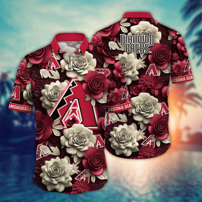 Mlb Arizona Diamondbacks Hawaiian Shirt Flower Aloha Style Unleashed For Fans 2