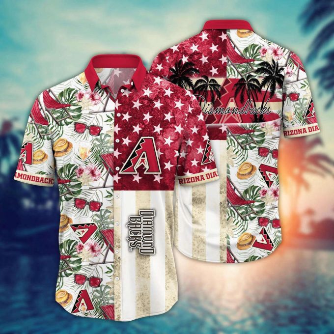 Mlb Arizona Diamondbacks Hawaiian Shirt Flower Home Run Threads For Fans 2