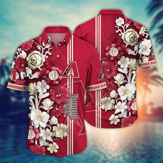 Mlb Arizona Diamondbacks Hawaiian Shirt Mlb Luau League Looks For Sport Fan 2