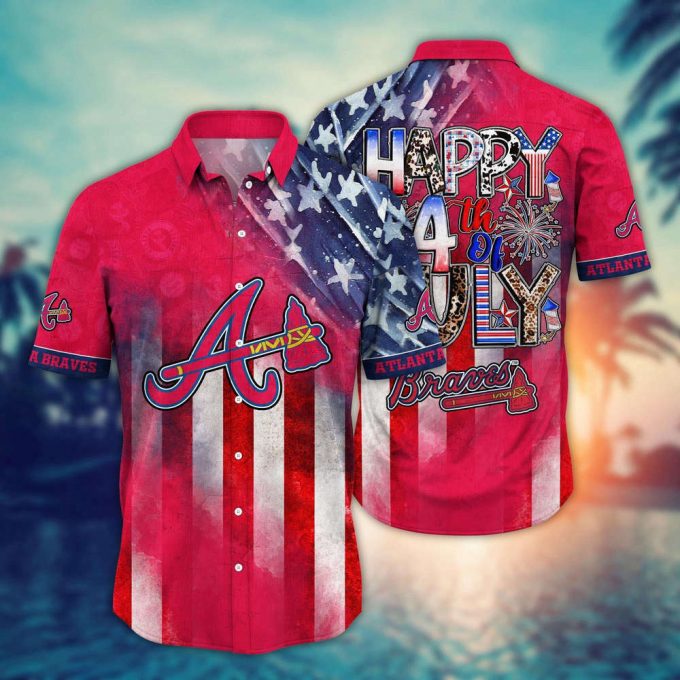 Mlb Atlanta Braves Hawaii Shirt Independence Day Trendy Hawaiian Tops For Cool Fans 2