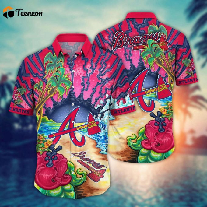 Mlb Atlanta Braves Hawaiian Shirt Diamond Dreamscape For Sports Fans 1