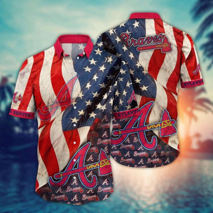 Mlb Atlanta Braves Hawaiian Shirt Flower Swing Into Hawaiianan Chic For Fans 2