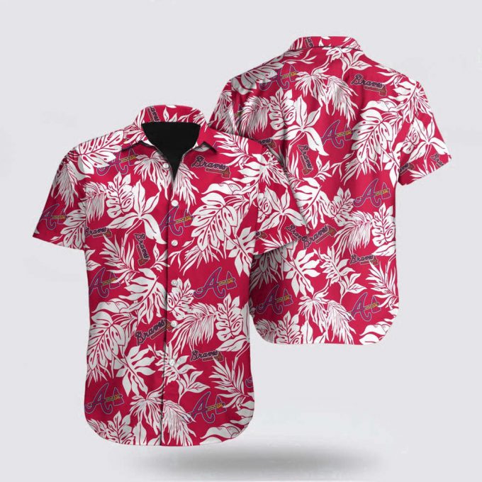 Mlb Atlanta Braves Hawaiian Shirt Tropical Pattern For Fan Mlb 2