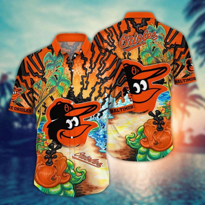 Mlb Baltimore Orioles Hawaiian Shirt Diamond Dreamscape For Sports Fans 2