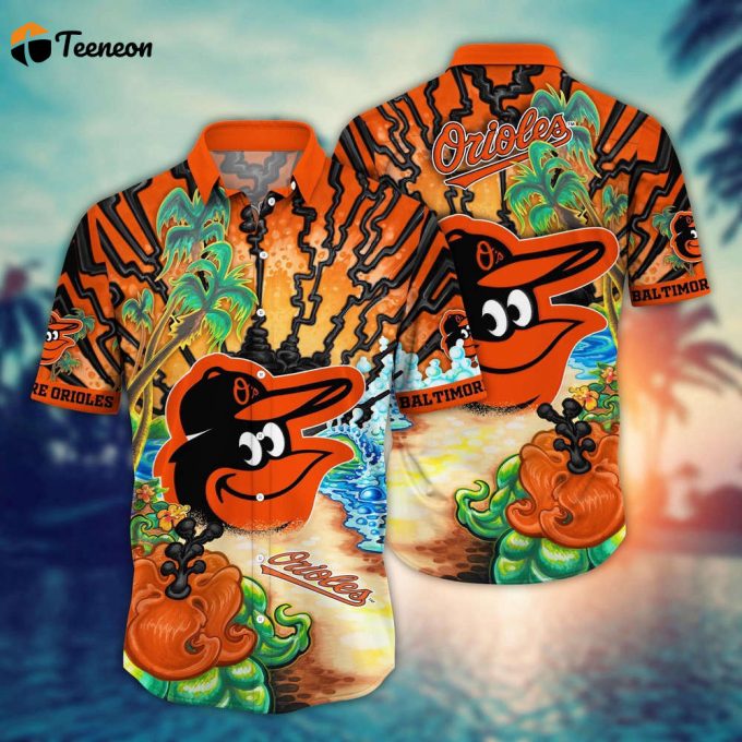 Mlb Baltimore Orioles Hawaiian Shirt Diamond Dreamscape For Sports Fans 1