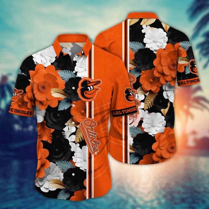 Mlb Baltimore Orioles Hawaiian Shirt Fashion Frenzy In Floral For Sport Fan 2