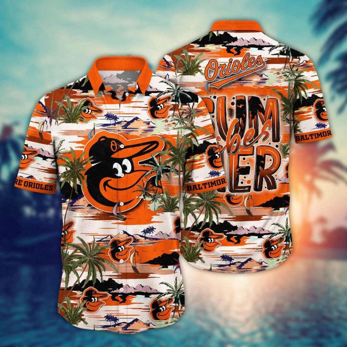 Mlb Baltimore Orioles Hawaiian Shirt Flower Grand Slam In Hawaiianan Flair For Fans 2