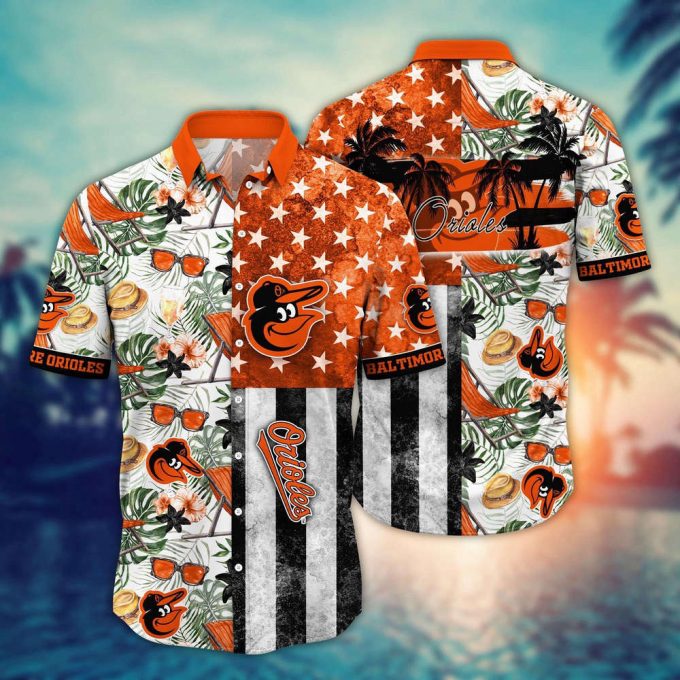 Mlb Baltimore Orioles Hawaiian Shirt Flower Home Run Threads For Fans 2