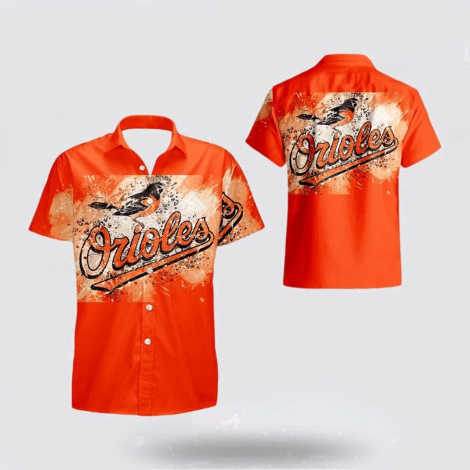 Mlb Baltimore Orioles Hawaiian Shirt Immerse Yourself In Tropical Style For Fans 2