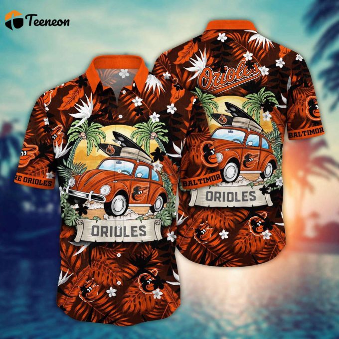 Mlb Baltimore Orioles Hawaiian Shirt Summer Heatwave For Sports Fans 1