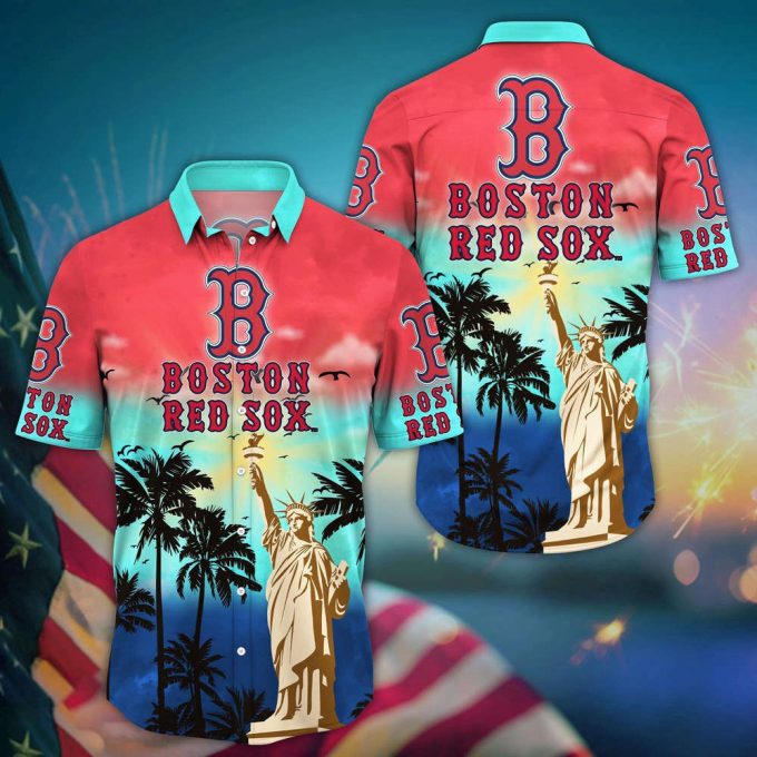 Mlb Boston Red Sox Hawaii Shirt Sunrise To Sunset For Cool Fans 2