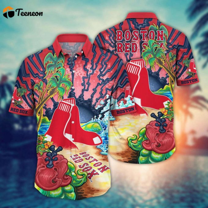 Mlb Boston Red Sox Hawaiian Shirt Diamond Dreamscape For Sports Fans 1