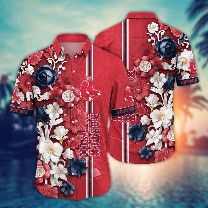 Mlb Boston Red Sox Hawaiian Shirt Mlb Luau League Looks For Sport Fan 2